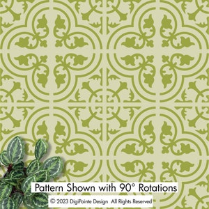Tile Stencil, Wall Stencil, Patio Stencil, Concrete Stencil, Floor Painting, TILE 30Q Quarter Tile Stencil