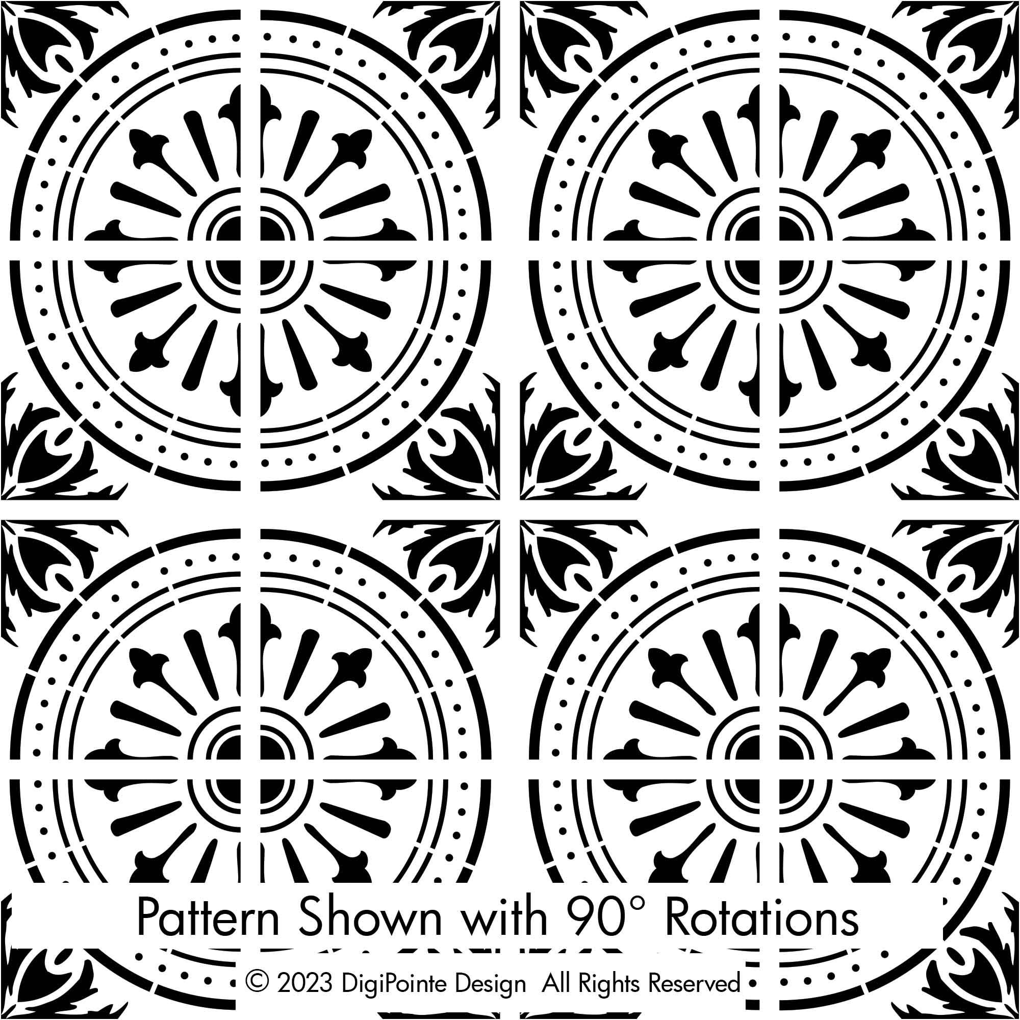 Tile Stencil, Wall Stencil, Patio Stencil, Concrete Stencil, Floor