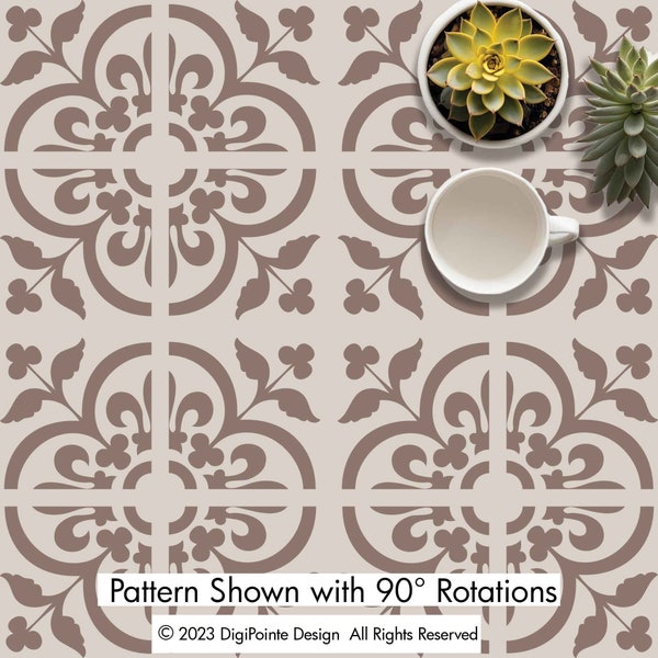 Accent Wall Stencil Etsy