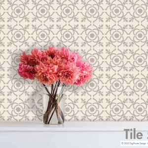 Tile Stencil, Wall Stencil, Patio Stencil, Concrete Stencil, Floor Painting, TILE 50