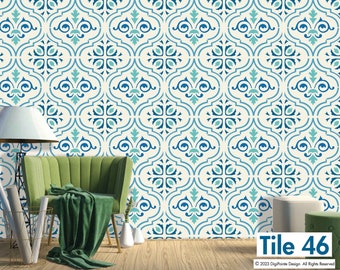 Tile Stencil, Wall Stencil, Patio Stencil, Concrete Stencil, Floor Painting, TILE 46