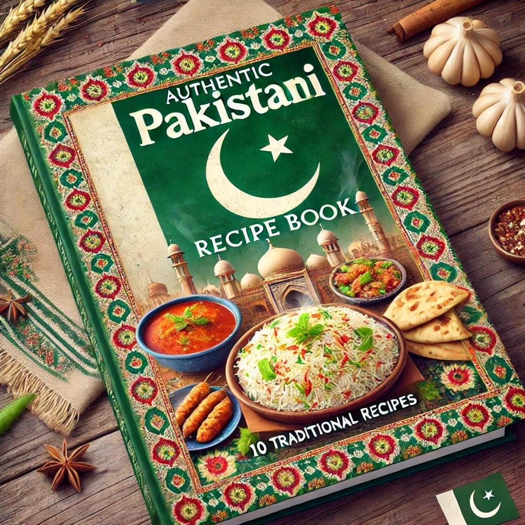 Pakistani Recipe Book: 12 Traditional Dishes (PDF Download) - Etsy