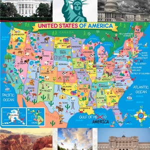 Karte der Vereinigten Staaten von Amerika Golf der Vereinigten Staaten Spaß und Vaterländische digitale Karten Spaßbild Ohio Texas New York USA Liebhaberkarte Männer und Frauen