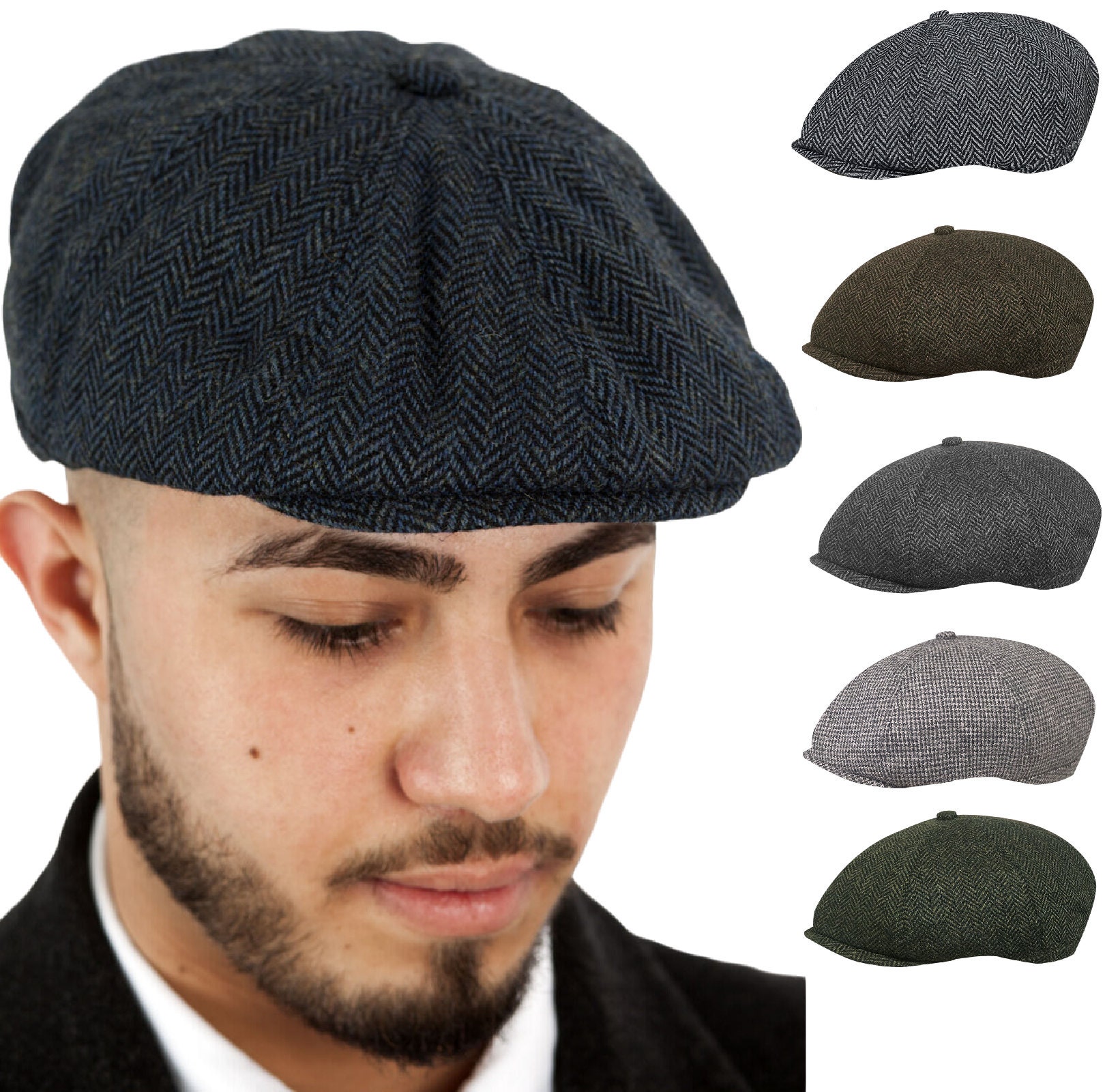 Black Grey or Navy Cashmere Peaky Blinders Arthur Shelby -  Portugal