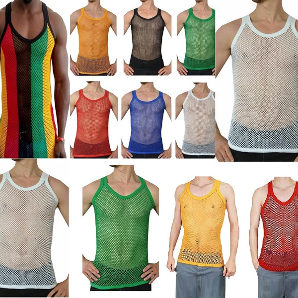Mens Fishnet Shirt - Etsy