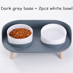 Double Pet Bowl Set For Dogs and Cats. Perfect for their food and water without making a mess. Very easy to use and aesthetic image 8
