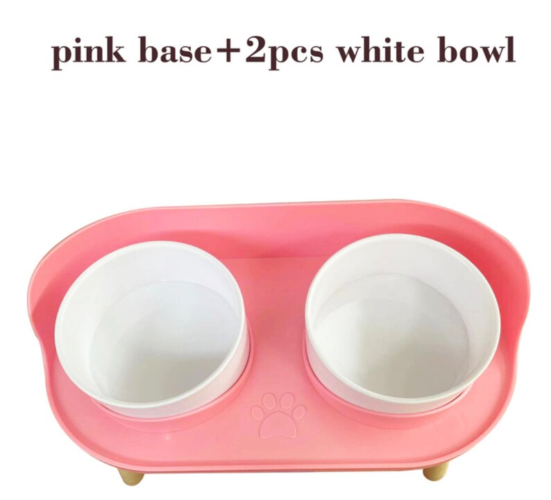 Double Pet Bowl Set For Dogs and Cats. Perfect for their food and water without making a mess. Very easy to use and aesthetic image 7