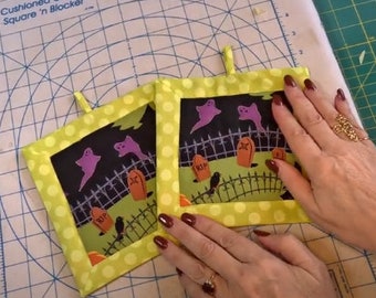 Halloween Potholder (aka Picture Frame Potholder) Pattern and Instructions