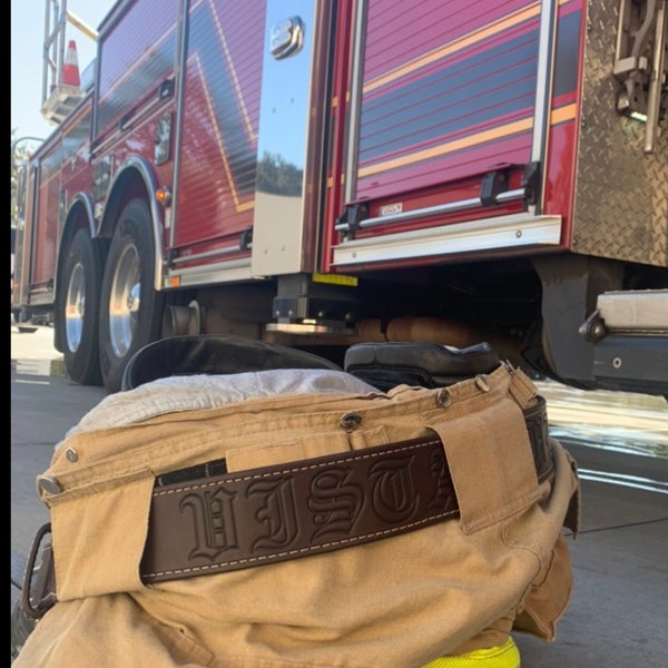 Leather Truck Belt Firefighter Etsy
