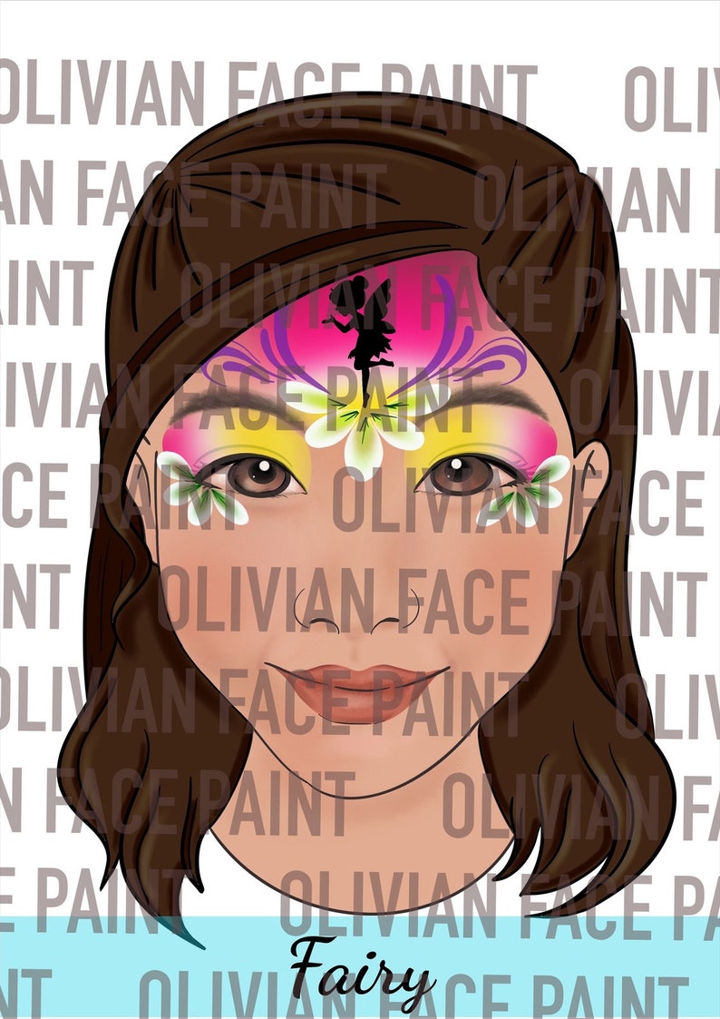 Face Paint Menu Board, Face Paint Word Board, Face Paint Common Design Board, Face Paint Popular Design, Digital Print image 7