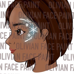 Face Paint Menu Board, Face Paint Word Board, Face Paint Quick Design Board, Face Paint Quick Design, Fast Design, Simple Design, Digital image 4