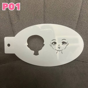 ONE Face Painting Stencil Face Paint Stencils Princess Stencils two step stencil P01