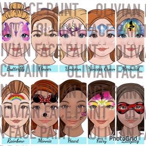 Face Paint Menu Board Easy Face Painting Ideas Board 