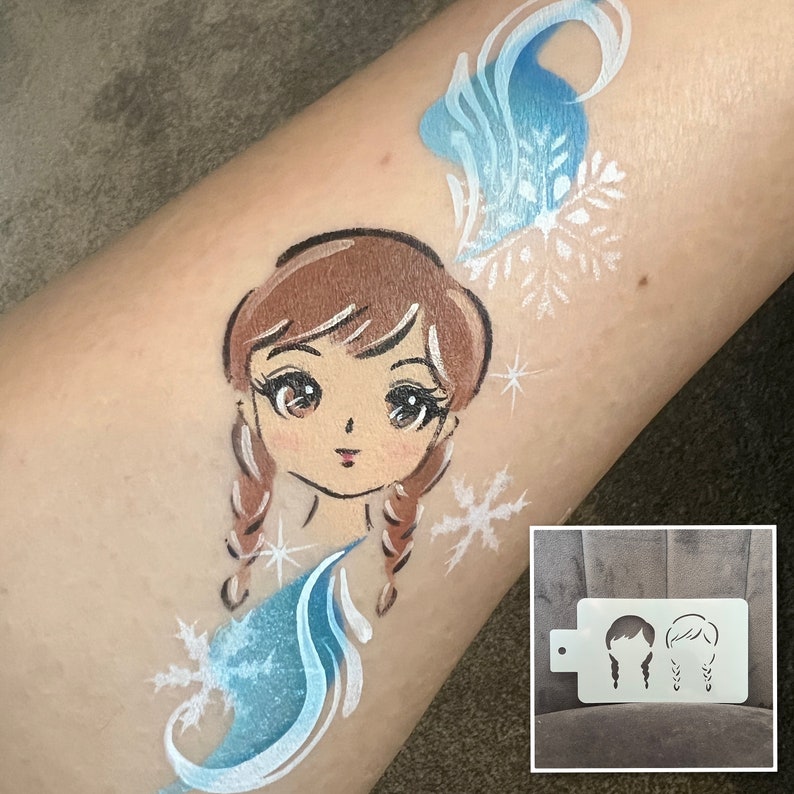 Face Painting Stencils Face Paint Stencils Princess Etsy