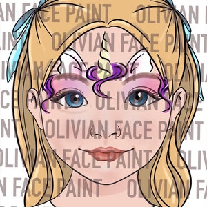 Face Paint Menu Board, Face Paint Word Board, Face Paint Common Design Board, Face Paint Popular Design, Digital Print image 5