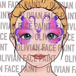 Face Paint Menu Board, Face Paint Word Board, Face Paint Common Design Board, Face Paint Popular Design, Digital Print image 6