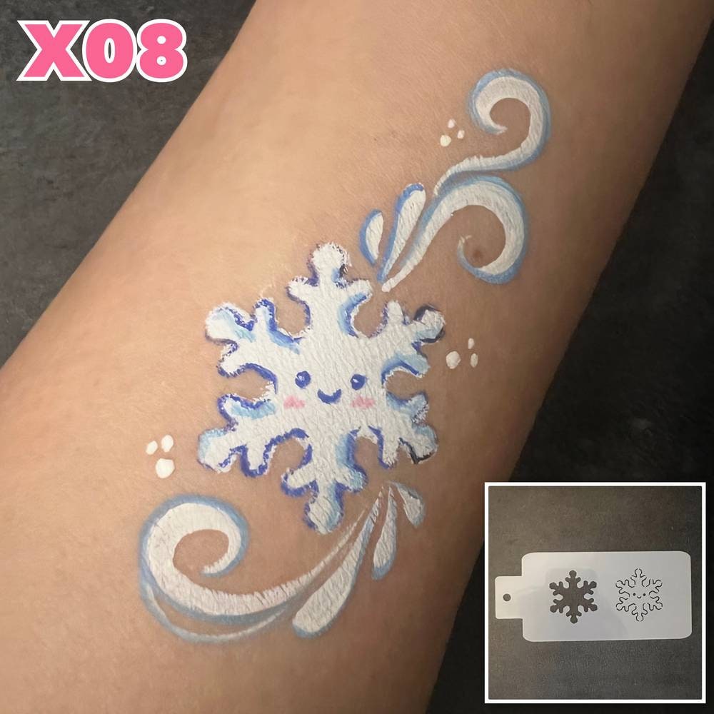 8 Face Painting Stencils Face Paint Stencils Xmas Stencils Etsy UK