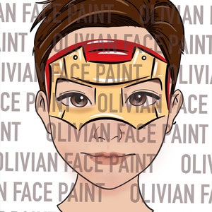 Face Paint Menu Board, Face Paint Word Board, Face Paint Common Design Board, Face Paint Popular Design, Digital Print image 3