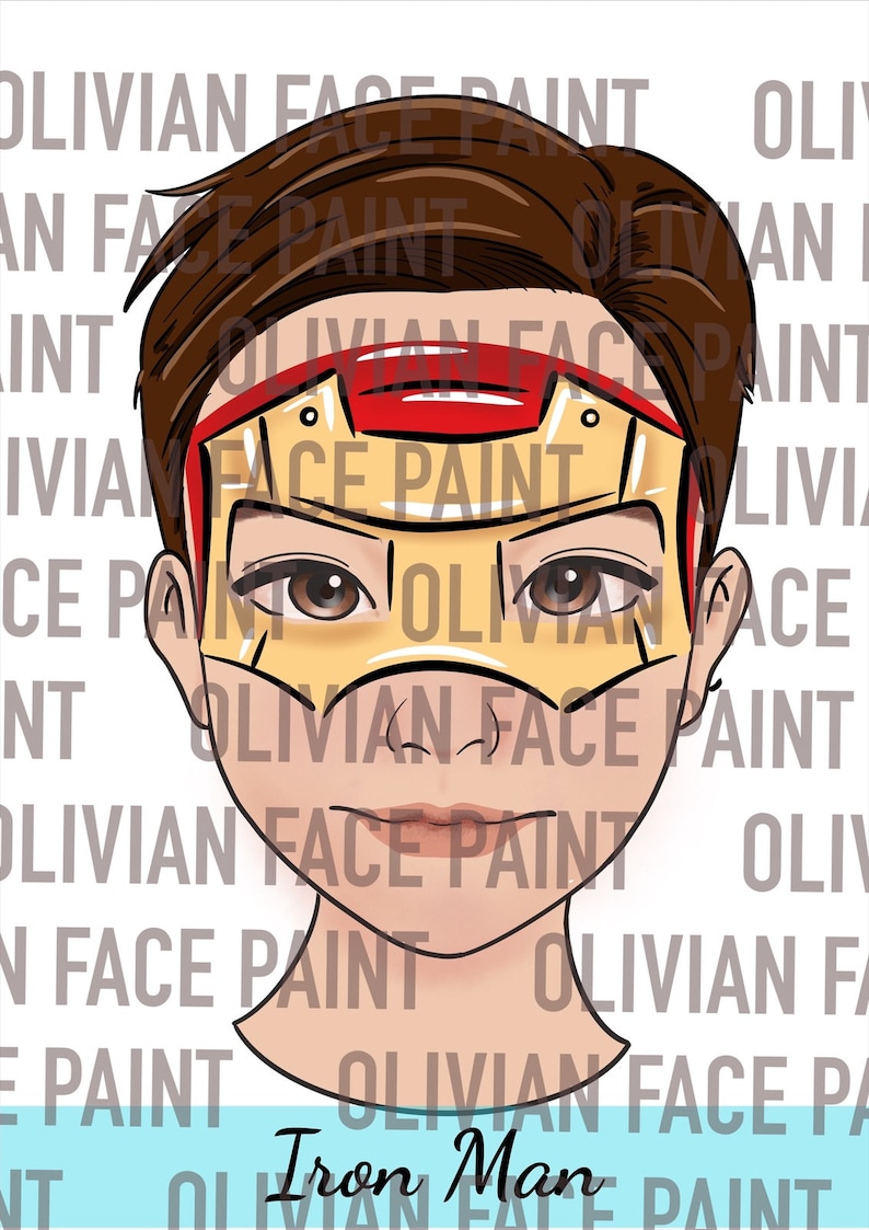 Face Paint Menu Board, Face Paint Word Board, Face Paint Common Design Board, Face Paint Popular Design, Digital Print image 3