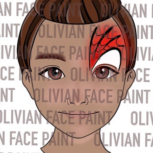 Face Paint Menu Board, Face Paint Word Board, Face Paint Quick Design Board, Face Paint Quick Design, Fast Design, Simple Design, Digital image 9