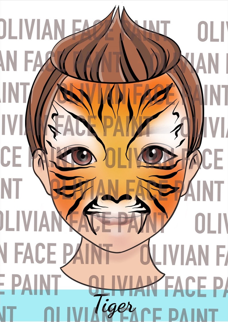 Face Paint Menu Board, Face Paint Word Board, Face Paint Common Design Board, Face Paint Popular Design, Digital Print image 2