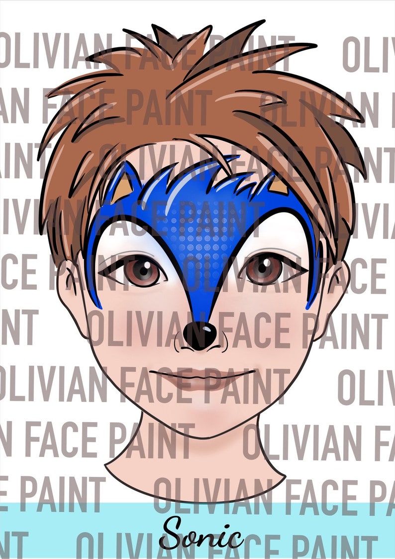 Face Paint Menu Board, Face Paint Word Board, Face Paint Common Design Board, Face Paint Popular Design, Digital Print image 8