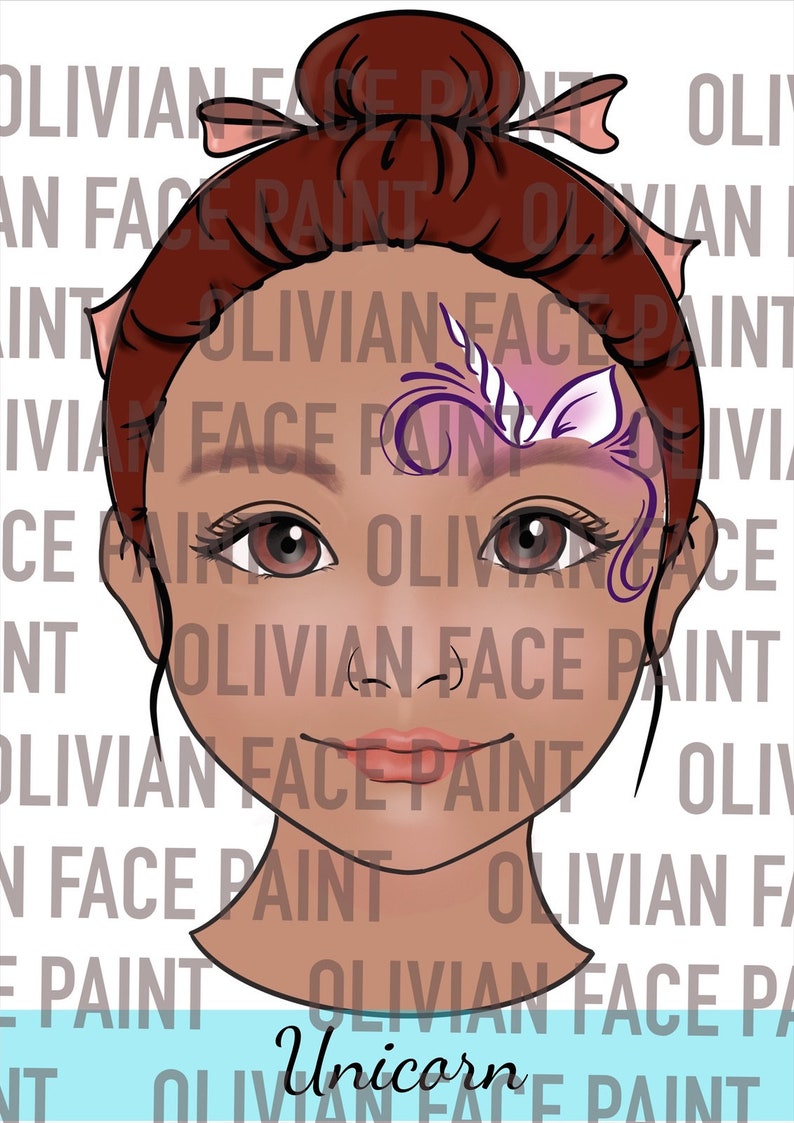 Face Paint Menu Board, Face Paint Word Board, Face Paint Quick Design Board, Face Paint Quick Design, Fast Design, Simple Design, Digital image 3