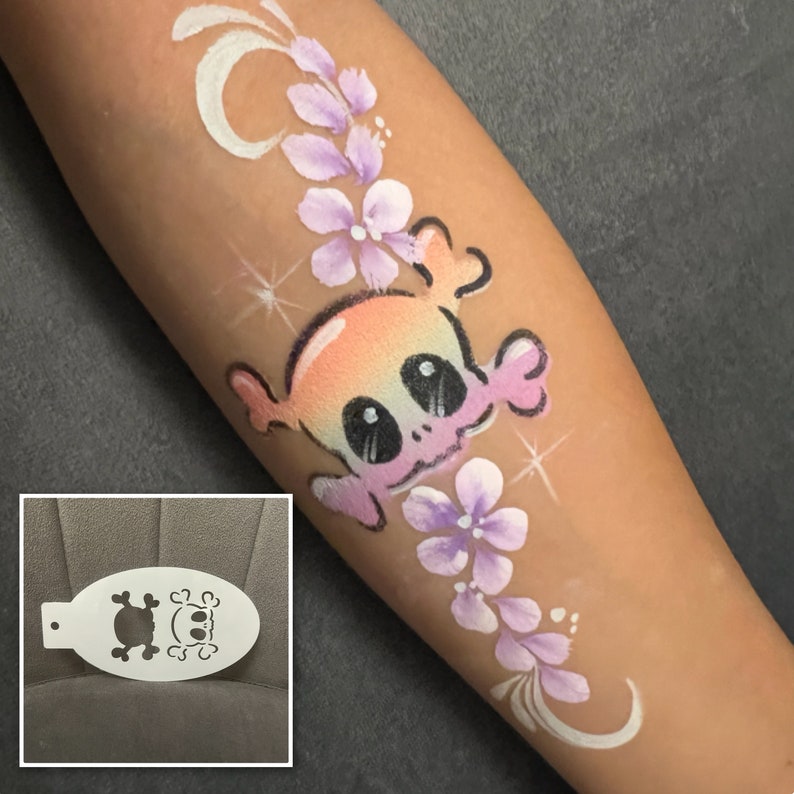 6 Face Painting Stencils Face Paint Stencils Halloween - Etsy