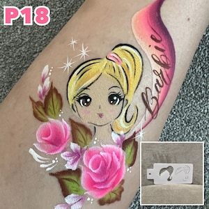 ONE Face Painting Stencil | Face Paint Stencils | Princess Stencils | two step stencil