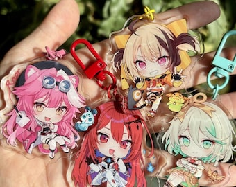 Porte-clés Holo Justice [Raora, Liz, Gigi, Ceci]