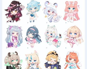Indie Vtuber Keychains