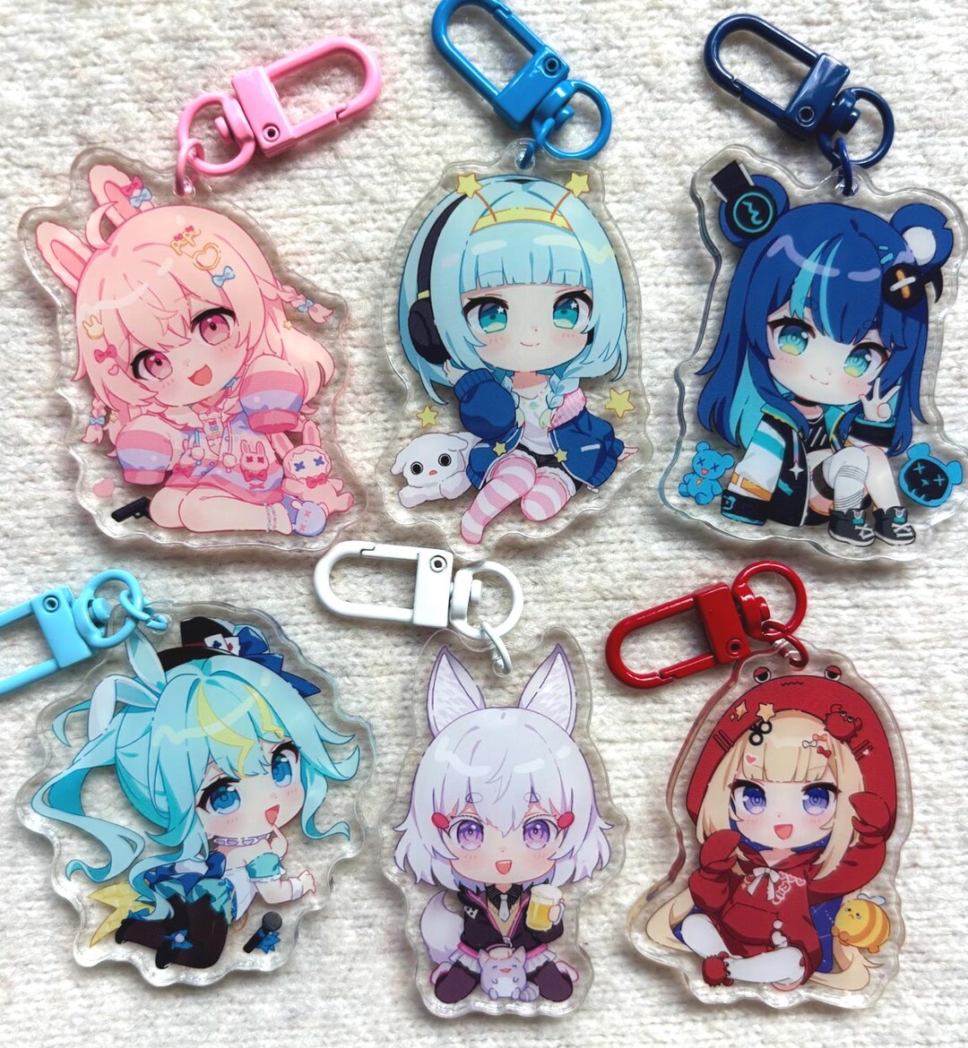 Phase Connect Keychain [pippa, Jelly, Uruka, Clara, Tenma, Shiina] - Etsy