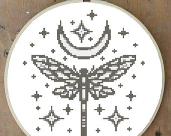 Dragonfly  - Cross Stitch Pattern - PDF Download - Digital Download