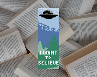 UFO - Bookmark - Cross Stitch Pattern - PDF Download - Digital Download