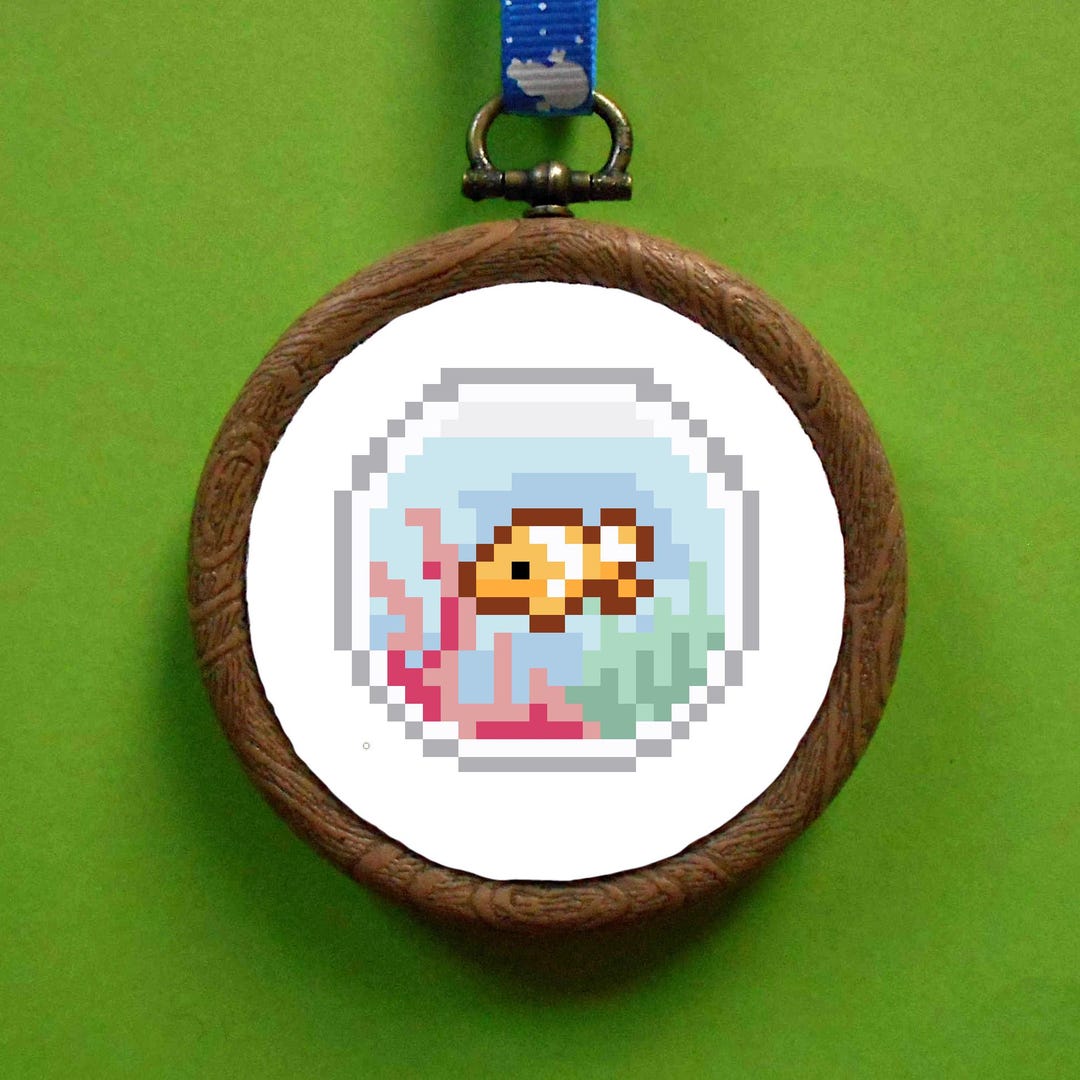 Fish Bowl - Cross Stitch Pattern - PDF Download - Digital Download - - Etsy