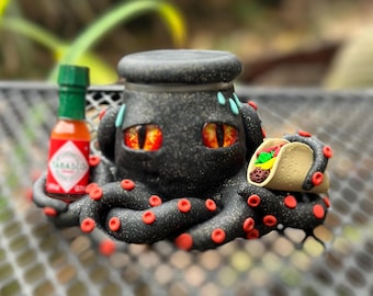Hot and Spicy Tobasco and Taco Octopus Jar