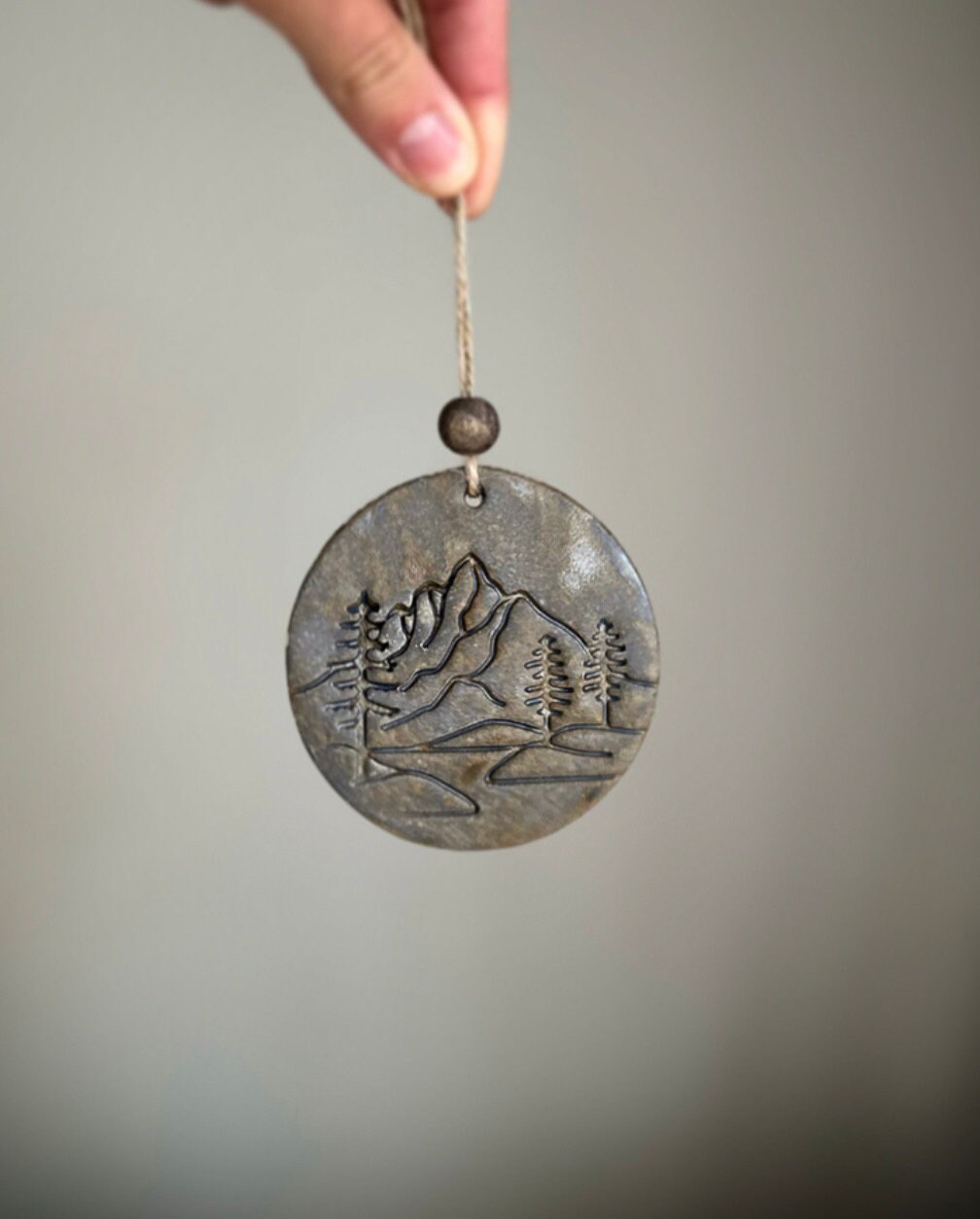 Mountain Ornament Mountain Decor Cabin Decor Ceramics Pendant Gift for ...