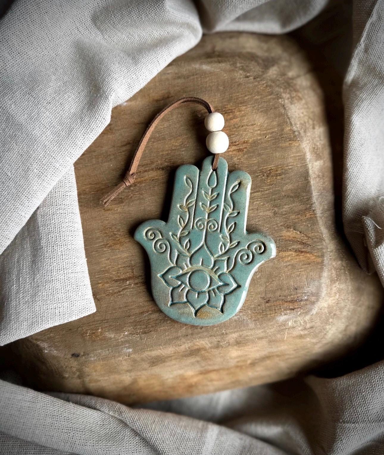HAMSA ハンドメイドセラミックHamsa hand Ceramic Hamsa - Etsy