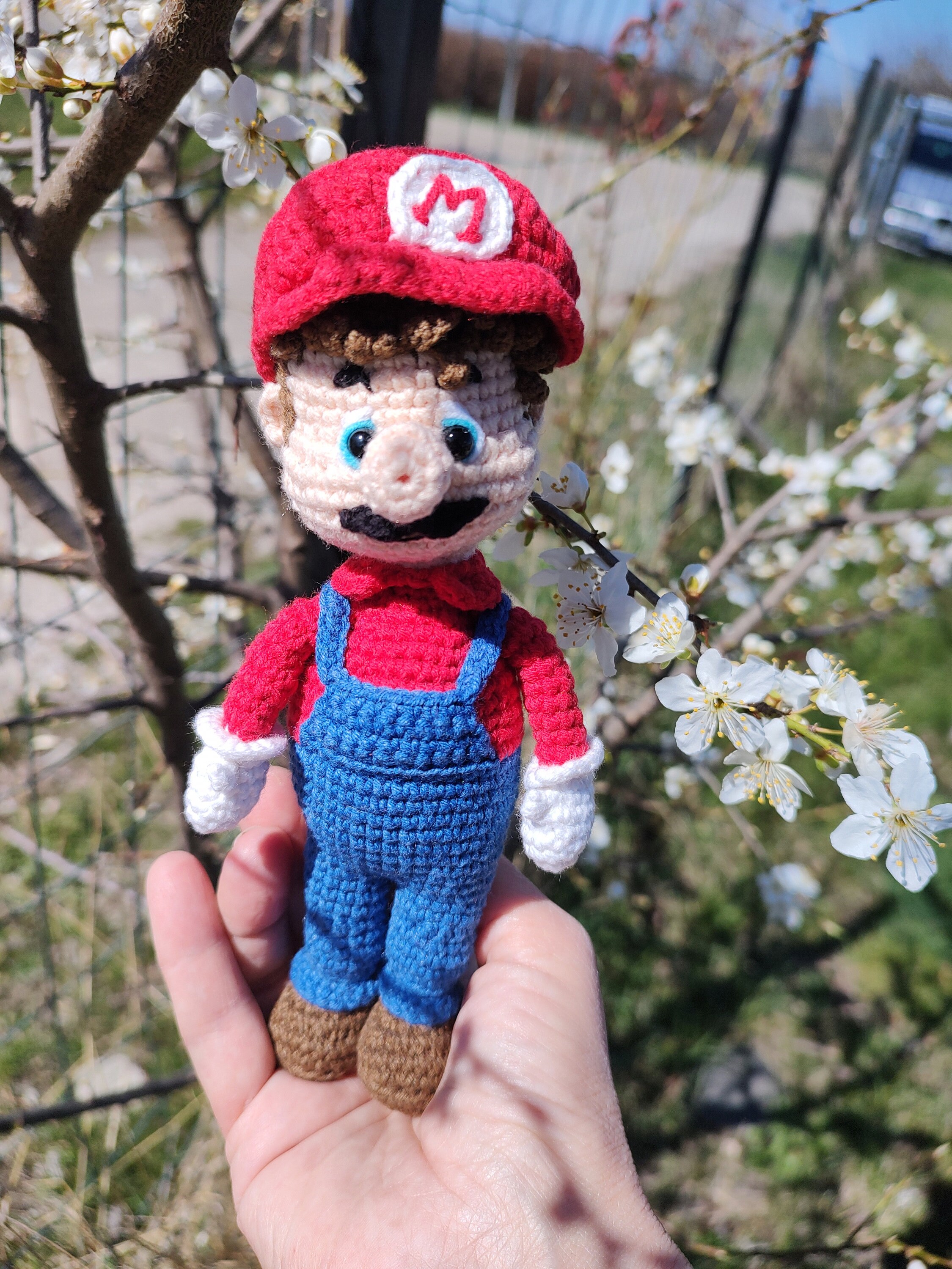 Crocheted Super Mario,electronic Game Mascot, Yarn Super Mario ...