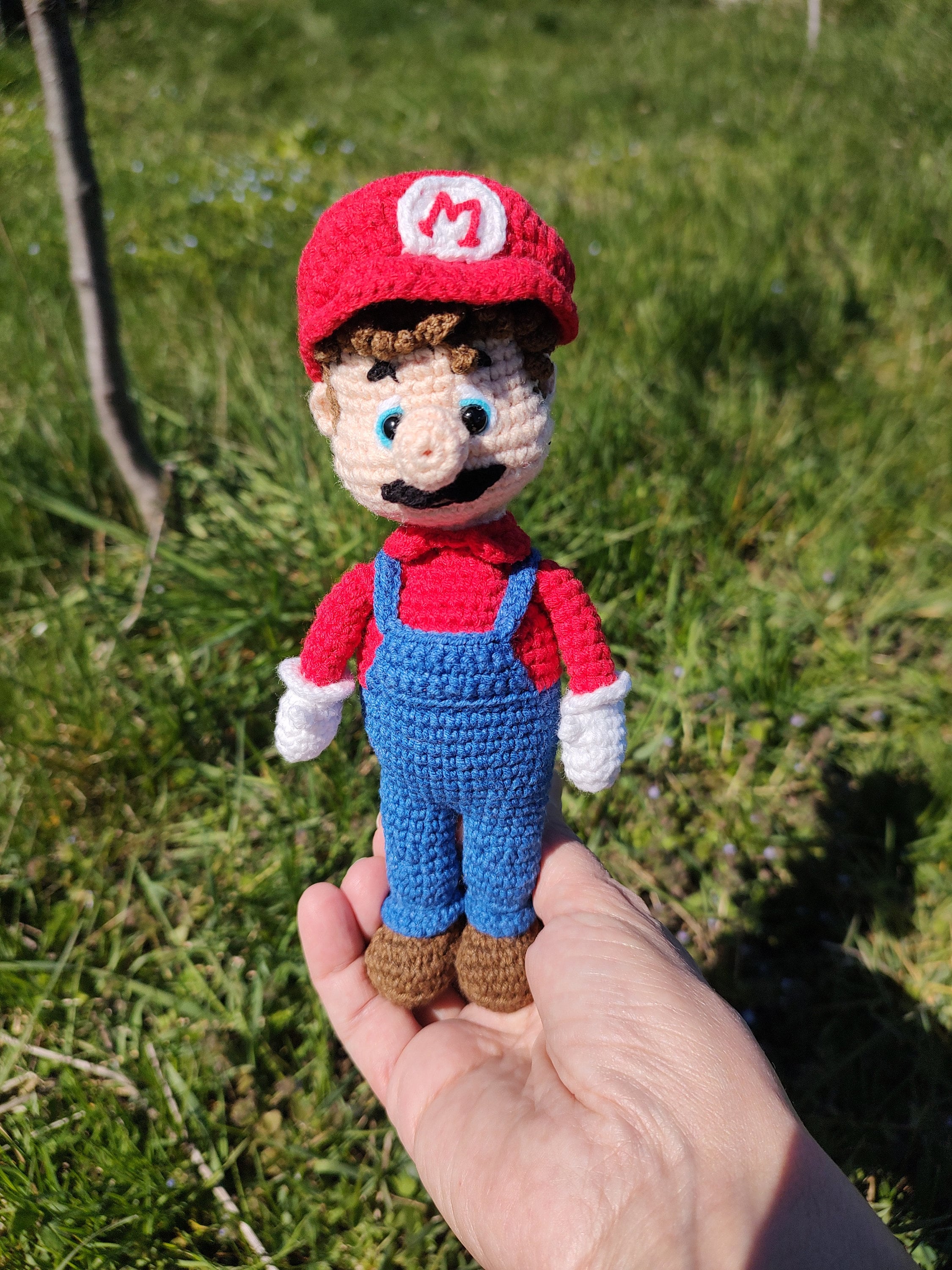 Crocheted Super Mario,electronic Game Mascot, Yarn Super Mario ...
