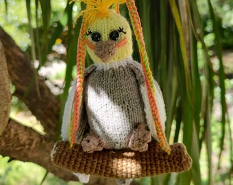 Crochet Parrot Bird Handmade Amigurumi Animal Plushie Suitable For Babies and Kids Birb