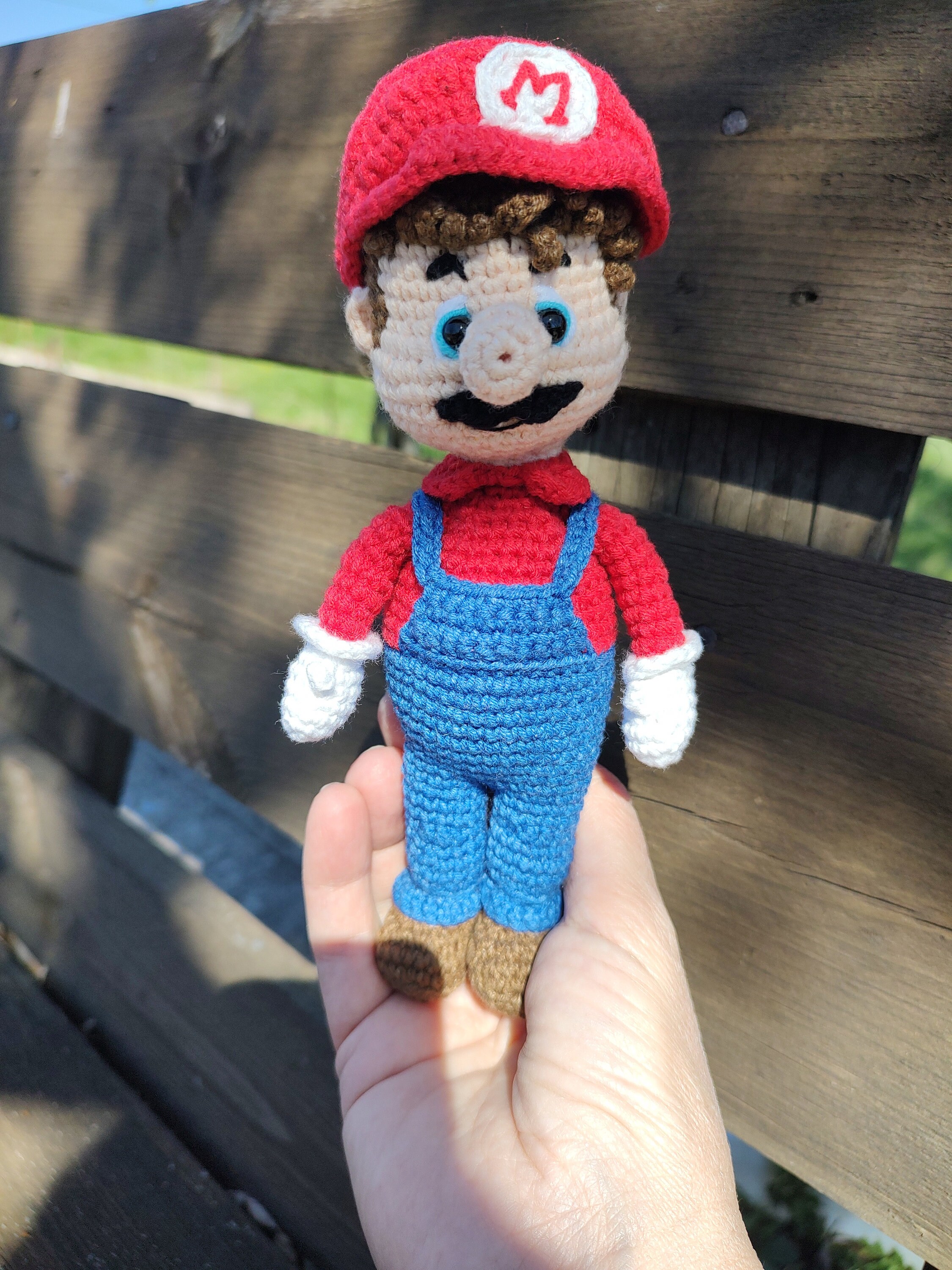 Crocheted Super Mario,electronic Game Mascot, Yarn Super Mario ...