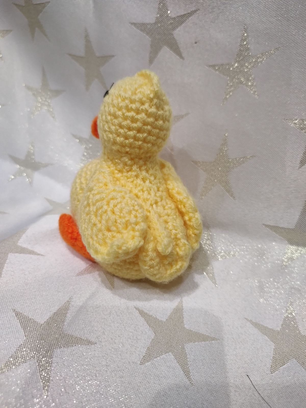 Handmade Crochet Duck Toy in Green Jumpsuit and Hat main image 0