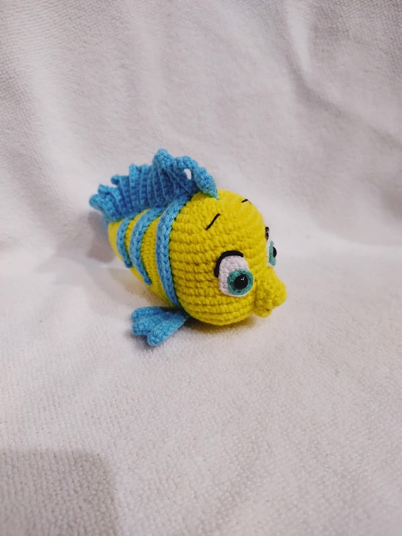 Fish, Flounder Fish, Ariel's Fish, Yellow Fish, Fish in Yellow and