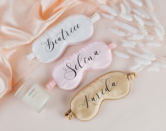 Customized Eye Masks Personalized Sleeping Masks Elegant Eye Mask Set for the Perfect Bridesmaid Proposal or Wedding Gift