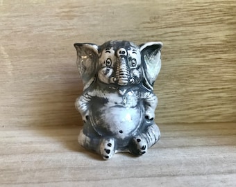 Small handpainted Buddha Elephant Figurine