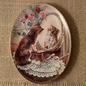 THE BRADFORD EXCHANGE 猫の陶器プレート ヴィンテージ「Cat Nap 