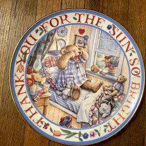 Royal Doulton ‘Rise and Shine, Teddy’ Limited Edition Fine Bone China Plate