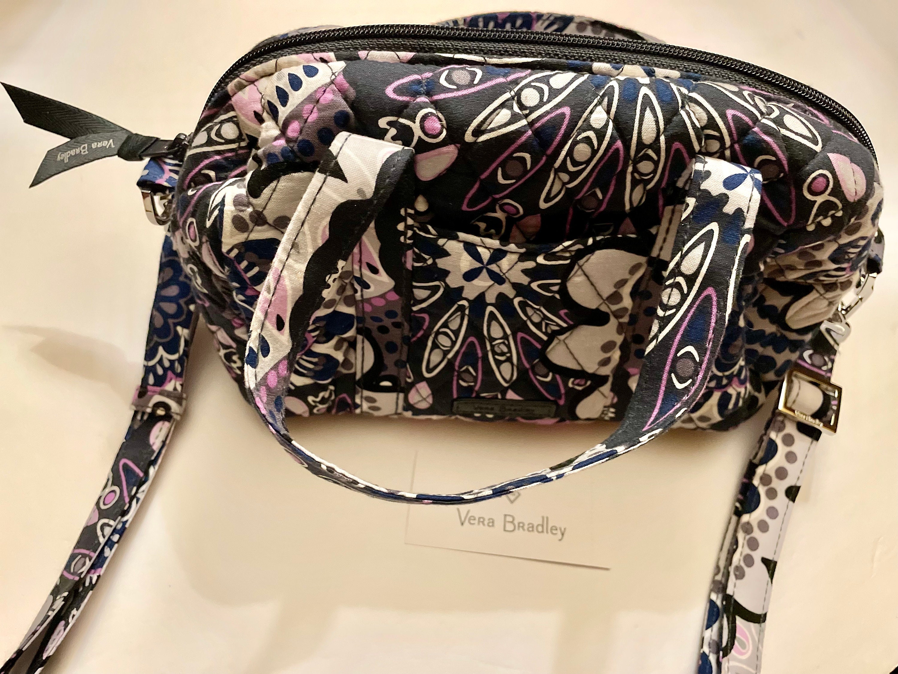 Vera Bradley Mimosa Medallion Purple Crossbody Purse - Etsy