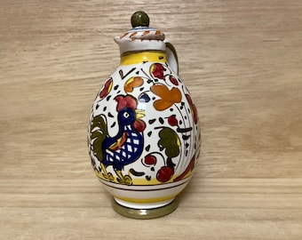 Vintage Hand- painted Italian Creamer, with flaw
